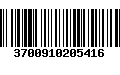 Código de Barras 3700910205416