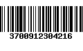 Código de Barras 3700912304216