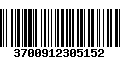 Código de Barras 3700912305152