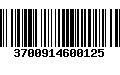 Código de Barras 3700914600125