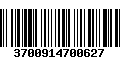 Código de Barras 3700914700627