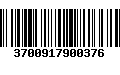 Código de Barras 3700917900376