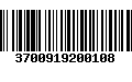 Código de Barras 3700919200108