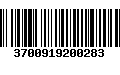 Código de Barras 3700919200283