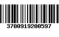 Código de Barras 3700919200597