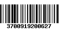 Código de Barras 3700919200627