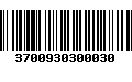 Código de Barras 3700930300030