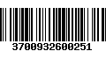 Código de Barras 3700932600251