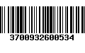 Código de Barras 3700932600534