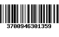 Código de Barras 3700946301359