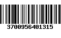 Código de Barras 3700956401315