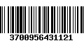 Código de Barras 3700956431121