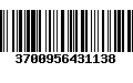 Código de Barras 3700956431138