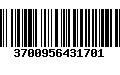 Código de Barras 3700956431701