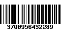 Código de Barras 3700956432289