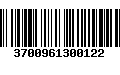 Código de Barras 3700961300122