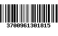 Código de Barras 3700961301815