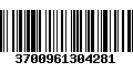 Código de Barras 3700961304281