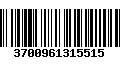 Código de Barras 3700961315515