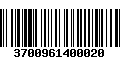 Código de Barras 3700961400020