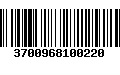 Código de Barras 3700968100220