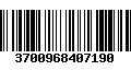 Código de Barras 3700968407190