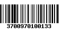 Código de Barras 3700970100133