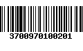 Código de Barras 3700970100201