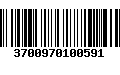 Código de Barras 3700970100591