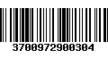 Código de Barras 3700972900304