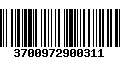 Código de Barras 3700972900311