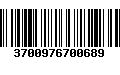 Código de Barras 3700976700689