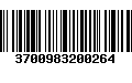 Código de Barras 3700983200264