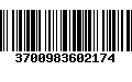 Código de Barras 3700983602174