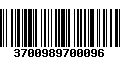 Código de Barras 3700989700096