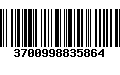 Código de Barras 3700998835864