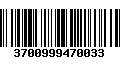 Código de Barras 3700999470033