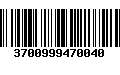 Código de Barras 3700999470040