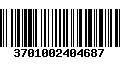 Código de Barras 3701002404687