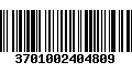 Código de Barras 3701002404809