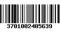 Código de Barras 3701002405639