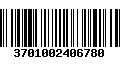 Código de Barras 3701002406780