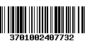 Código de Barras 3701002407732