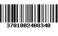 Código de Barras 3701002408340