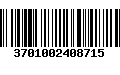 Código de Barras 3701002408715