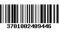 Código de Barras 3701002409446