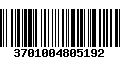 Código de Barras 3701004805192