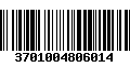 Código de Barras 3701004806014