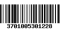 Código de Barras 3701005301228