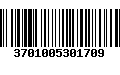 Código de Barras 3701005301709